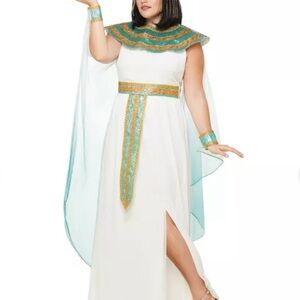 Cleopatra - Elegant White and Gold Women's Costume